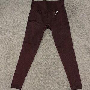 Gymshark Women Burgundy/Brown Leggings